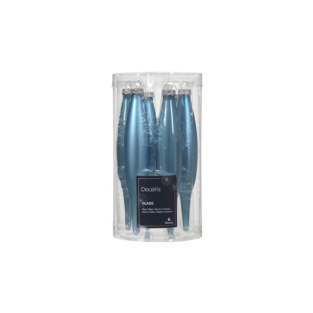 GOCCIA VETRO MIX DK BLUE H15 D